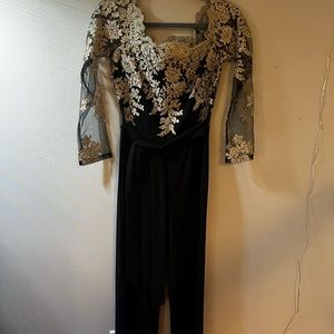 Bella and Bloom black and gold jumpsuit